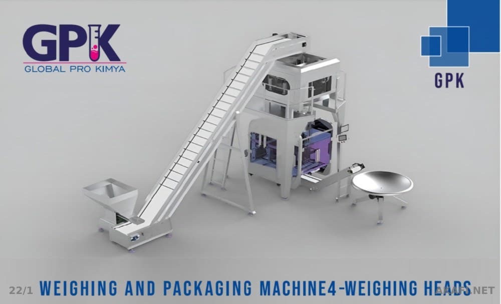 MACHINE D'EMBALLAGE AVEC 14 TÊTES DE PESAGE